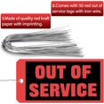 thumbnail image 3 of shiyou-Out of Service Tags 6.22 x 3.15 Inches Maintenance Required Red Tags with 12 Inches Wires Attached for Machine Equipment Inspection Maintenance(50 Packs), 3 of 4