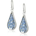 thumbnail image 1 of Pressed Flower Teardrop Earrings Multicolor Natural Dried Pressed Real Flowers, 1 of 2