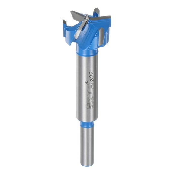 Uxcell Forstner Drill Bit 25mm (1") Carbide Upgraded 3-Cutter Wood Drilling Woodworking Tool