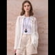 thumbnail image 4 of Camisas de Larga con Botones para Mujer, Blusas Informales de de Ramio con Cuello y Corte Holgado. L, 4 of 10