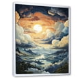 thumbnail image 2 of Designart "Grey Skies with Clouds II" Landscape & Nature Floater Framed Wall Art Living Room, 2 of 7