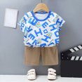 thumbnail image 2 of Toddler Boy Clothes Sets Cute Skateboard Bear Print Urban T-Shirt & Heather Gray Shorts 2-Piece Outfit Street Style Outfit 2-11 T, 2 of 6