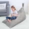 thumbnail image 4 of Muyoka Beanbag de almacenamiento Cómodo Beanbag de pelusa agradable a la piel Funda para silla Gran capacidad Oreja de conejo Almacenamiento de juguetes Beanbag Multifuncional, Gray Muyoka Hogar, 4 of 7