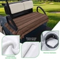 thumbnail image 5 of Golf Cart Seat Covers for 2 Seater,Dark Brown Wooden Microfiber Cart Seat Towel Blanket,Vintage Western Country Wooden Board Absorbent Breathable NonSlip Bench Seats Protector for Golf Course 51"x31", 5 of 9
