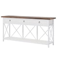 thumbnail image 3 of GVN Console Table, Entryway Table, 3-Drawer Console Table, 70.8" Sofa Foyer Table with Storage Shelf, 3 of 3