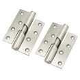 thumbnail image 4 of AURARMLET 1 Pair Swing Door Hinge Stainless Steel Silver Automatic Door Closing Bookcase, 4 of 8