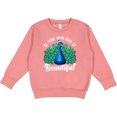 thumbnail image 2 of Inktastic Peacock Toddler Sweatshirt, 2 of 4