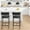 Two-pack high chairs, variant on Space-Saving 5 Piece Dining Table Set for 4 – Rectangular Table & Upholstered Chairs – Ideal for Apartment, Small Spaces, Breakfast or Dinner – Rustic Vintage Color
