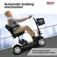 thumbnail image 2 of Compact Mobility Scooters for Senior,Heavy Duty Handicap Electric Scooters with 4 Wheel, Motorized Scooter with Detachable Basket, Outdoor Scooter With Anti-Tip wheel, White, SS790, 2 of 8