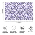 thumbnail image 3 of Purple Daisy Flower Pattern Bathroom Rugs Mat,Non Slip Microfiber Bathroom Rug,Rubber Backing,Soft Bathroom Mats for Bathroom Floor,Tub and Shower,17x27in(43x68cm), 3 of 5