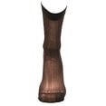 thumbnail image 4 of 3-Pack Mens Mid Calf Sheer Silk Nylon Dress Socks (Brown (Style 2)), 4 of 7
