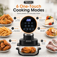 thumbnail image 6 of TAYUZO Glass Air Fryer Set – PFAS-Free Cooking with Clear Glass Bowl & 6-in-1 Digital Presets, 6 of 9