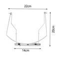 thumbnail image 2 of Soporte para armónica Ajustable profesion 10 orificios 24 orificios Soporte para armónica Soporte para el cuello Soporte de montaje de metal Plata por 10 agujeros, 2 of 6