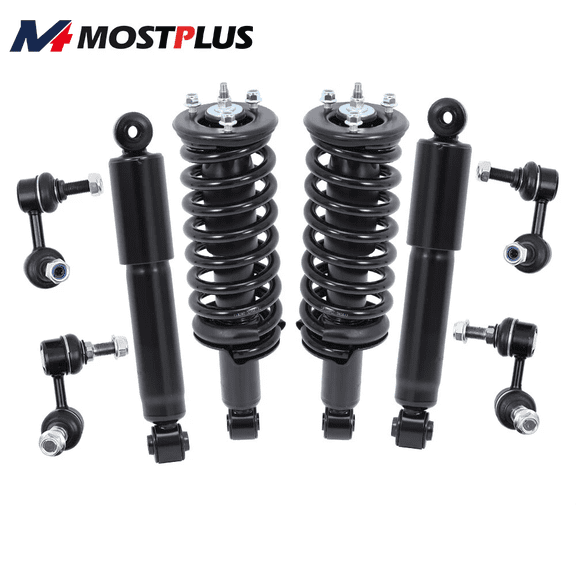 MOSTPLUS Front & Rear Strut Shock Absorber Sway Bar End Links for 2005-12 Nissan Pathfinder