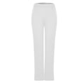 thumbnail image 6 of FRSASU Women's Solid Sweatpants Tall Baggy High Waisted Sweats Pants Athletic Long Straight Leg Trousers with Pockets White, 6 of 7