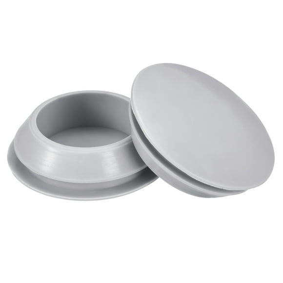 Unique Bargains 4pack Silicone Plugs, Rubber Round Snap in Locking Hole Plugs Waterproof Hole Plug for 28-30mm Hole, Grey