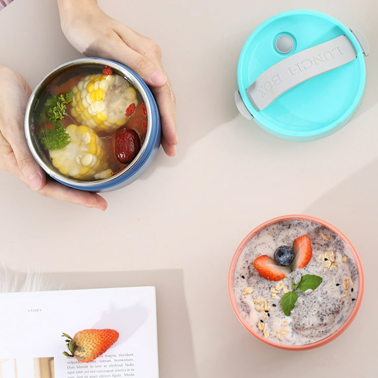 1170ml Reusable Plastic Lunch Containers With Soup Water Cups
