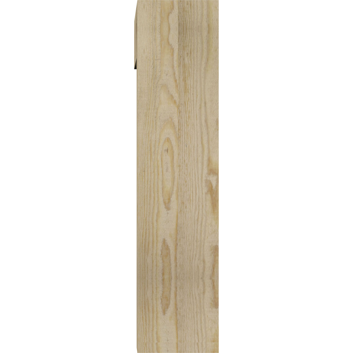 Ekena Millwork 6"W x 18"D x 26"H Merced Block Rough Sawn Bracket w/ Offset Brace, Douglas Fir