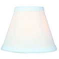 thumbnail image 4 of Home Concept 3x6x5 Chandelier White Linen Clip-On Lampshade, 4 of 6