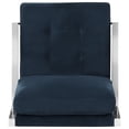 thumbnail image 4 of SAFAVIEH Walden Modern Tufted Linen Accent , Navy Velvet, 4 of 5