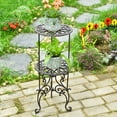thumbnail image 5 of Sungmor 2-Tier Cast Iron Plant Stand, 10.9 x 10.9 x 25.8 Inch, Vintage & Rustic Style, Rustproof, 5 of 8