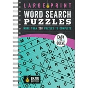 PARRAGON Brain Busters: Large Print Word Search Puzzles Teal: Over 200 Puzzles to Complete (Other)(Large Print)