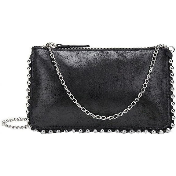 Kukuzhu Clutch Purse for Women Elegant Envelope Evening Bag Tote Bag Denim Rivet Crossbody Shoulder Bag Cocktail Prom Handbags