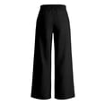 thumbnail image 5 of Nestiefly Wide Leg Linen Pants Womens Summer Loose Beach Pants for Women Vacation Lightweight Straight Leg Trousers with Pockets 2026 Black 3XL, 5 of 8