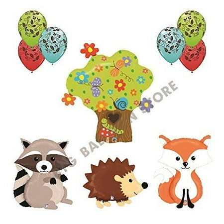 The Ultimate 10pc Woodland Creatures Baby Shower Birthday Balloon