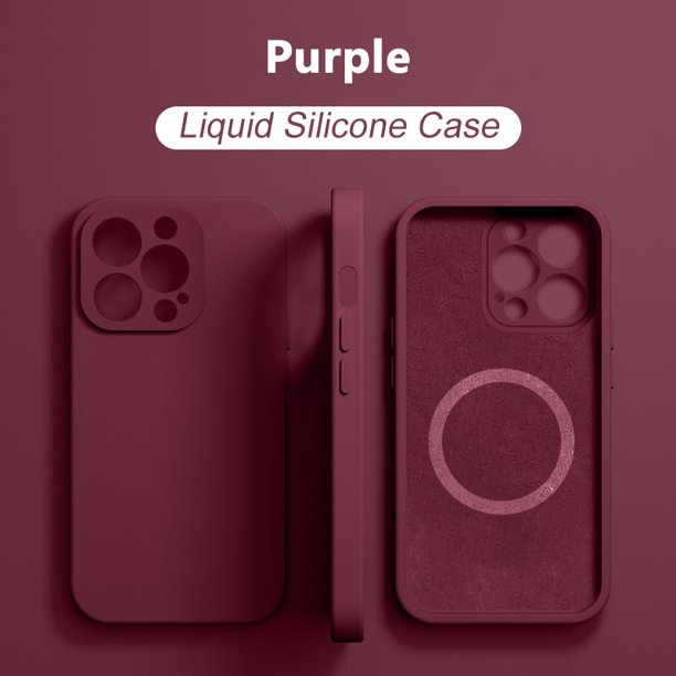 Funda de silicona líquida Original para iPhone 14, 12, 11, 13 Pro Max, Mini, XS, XR, X, 8 Plus, SE, Magsafe, fundas magnéticas de carga inalámbrica Fivean unisex
