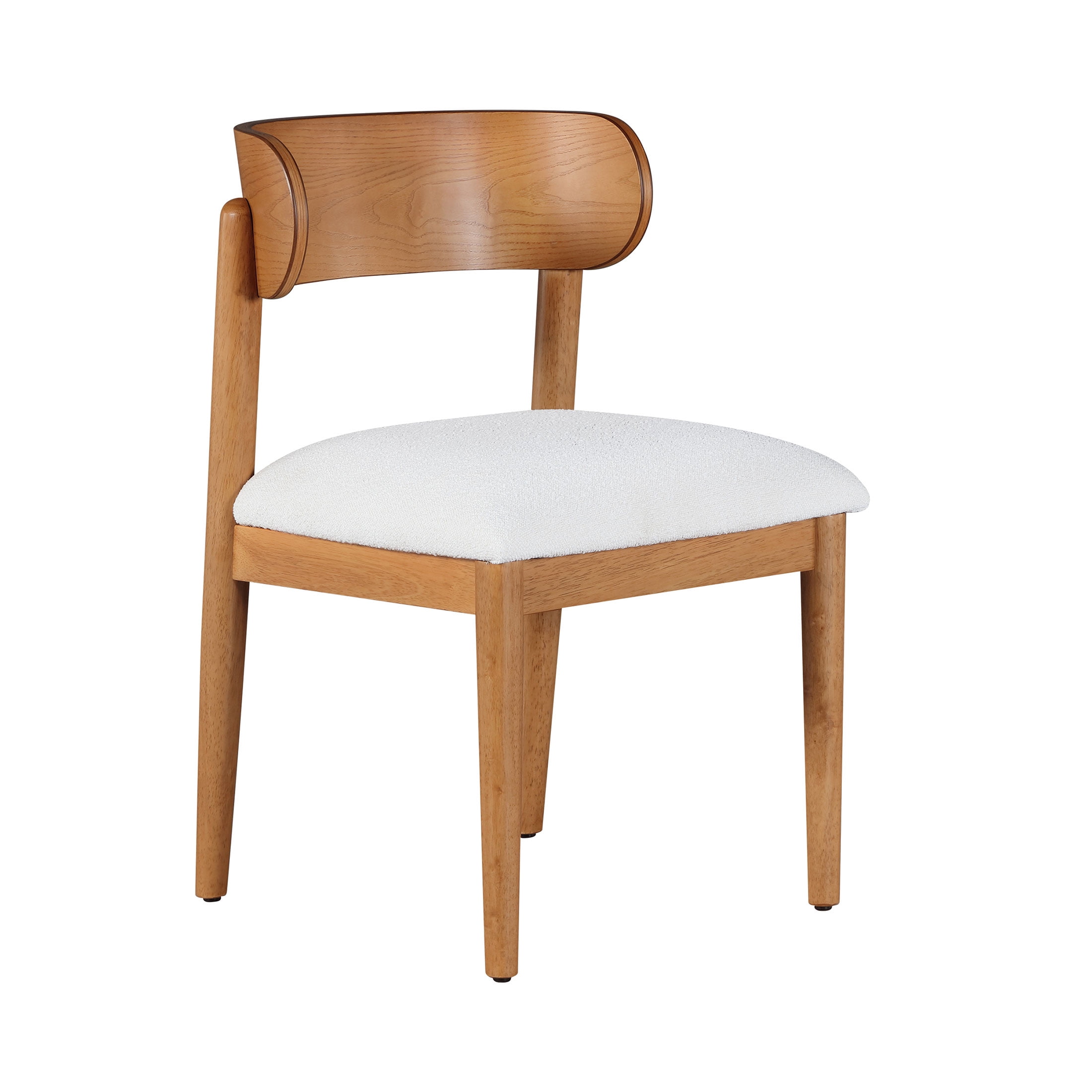 Beautiful Drew Dining Room Chair by Drew Barrymore, Warm Honey Finish, 2 Pack