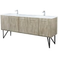 thumbnail image 3 of Lexora Home Lancy 80" Double Quartz Top Bathroom Vanity with Chrome Faucet, 3 of 14