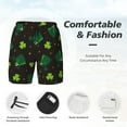thumbnail image 5 of Lsque Mens Swim Trunks St. Patrick's Day8 Pattern - Bathing Suit Compression Liner - Beach Swim Shorts Swimwear - (S-3XL) - Stretch Quick Dry -Large, 5 of 9