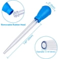 thumbnail image 2 of czcpp-Manual Fish Tank Water Changer Aquarium Dropper, 30ml Aquarium Clean Pipette Dropper, Fish Tank Cleaning Waste Remover, Aquarium Gravel Cleaning Straw, Blue, 2 of 4