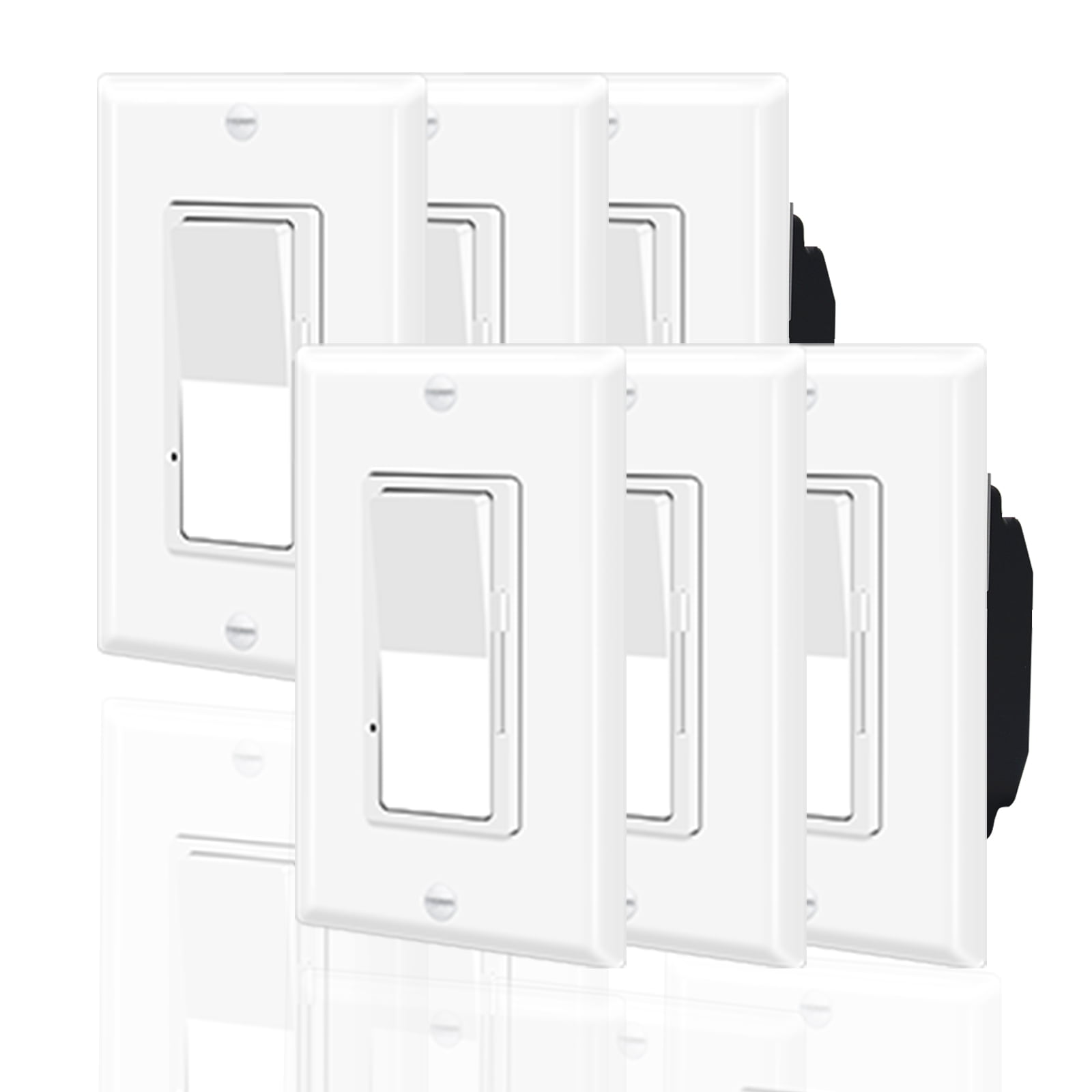 Leviton SureSlide Dimmer – Dimmbare LED, Glühbirnen & Halogen – 150 W LED/600 W Glühlampe – Schieberegler Mit Ein/Aus-Taste