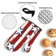 thumbnail image 5 of YFYANG Oven Mitts and Pot Holders Sets 4 Pcs, Non-Slip Heat Resistant Star Stripe Pattern Kitchen Glove Pot Mat for Cooking and Baking, 5 of 8