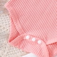 thumbnail image 4 of Toddler Overalls Girls 3-6 Months Kids Girl Summer Clothes Short Sleeve Overall Jumpsuit with Top and Romper Toddler Girl Summer Outfits Set, 4 of 7