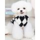 thumbnail image 3 of 1pc Brown Diamond Pattern Warm Pet Vest With Plush Lining For Dogs And Cats, Suitable For Daily Wear, 3 of 4