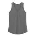 thumbnail image 7 of Hurxie Women Scoop Neck Flowy Loose Fit Tank Top Sleeveless Summer Tops Shirts Gray,S, 7 of 7