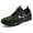 Green, variant on LUXUR Men Trekking Sneakers Breathable Hiking Shoes Low Top Wading Shoe Lightweight Casual Sneaker Mens Trainers Brown 10.5