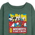 thumbnail image 3 of Disney - Firefighter Mickey & Friends - To The Rescue - Women's Lightweight French Terry Long Sleeve Shirt, 3 of 5