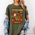 thumbnail image 6 of Yee Haw Halloween Retro Pumpkin Skeleton T-Shirt, Spooky Country Western Tee for Fall, 6 of 8