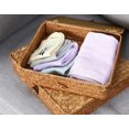 thumbnail image 2 of Juego de 2 cubos de almacenamiento DOKOT Flat Seagrass con tapa (S+L), color marrón, 2 of 7