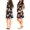 Black Flowers, variant on Women's Maternity Dress Long Sleeve V Neck Tie Front Pregnancy Bodycon Midi Dress