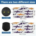 thumbnail image 2 of Car Windshield Sunshade with Ring - Foldable UV Protection Sun Shade for Front/Back Window, Heat Insulation,Shark, 2 of 6