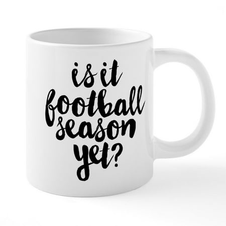 

CafePress - Is It Football Season Yet - Ceramic Mega Mug Holds 20 ounces