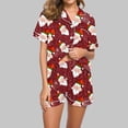 thumbnail image 2 of Ichuanyi Womens Long Sleeve Pajamas Set Two-Piece Sleepwear Loungewear Button-Down Sets, 2 of 6