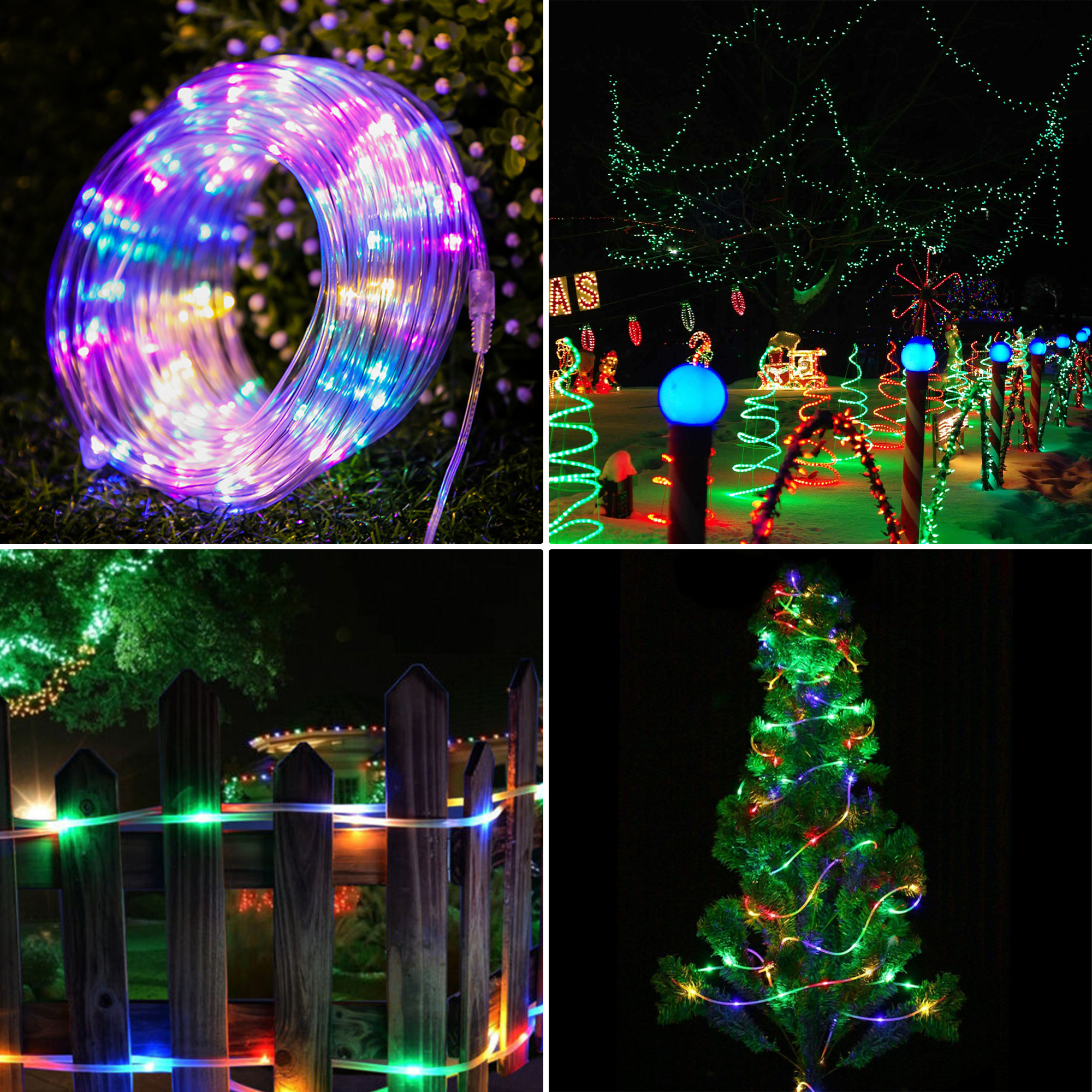 DAYBETTER 33-Foot Solar Outdoor Rope Lights with 100 LEDs photo 5