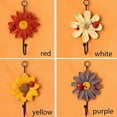 thumbnail image 4 of Creative Household Ladybug Flower Resin Wall Hooks Wall Mounted Art Flower Iron Hook Hand-Painted Hanging Coat / Hat /Key/ Towel Hooks Home Decoration, 4 of 8