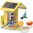 thumbnail image 1 of Comedero para aves Onlyfly con cámara solar 2K de 5 MP y capacidad de 1,8 L, 1 of 7